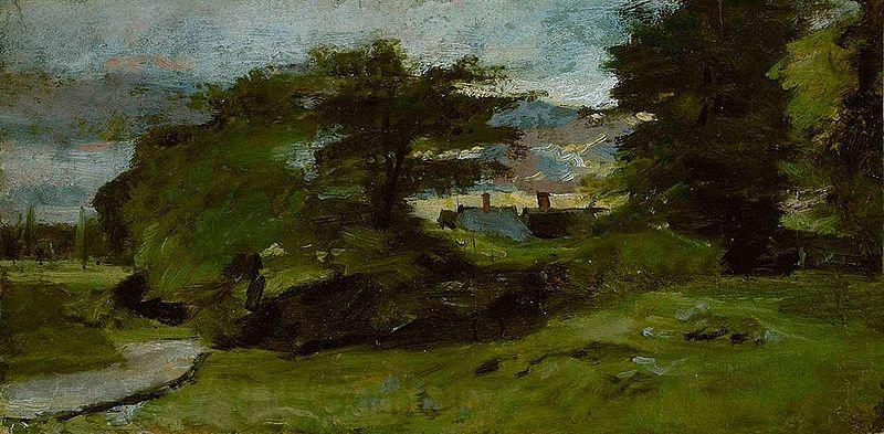 John Constable Landscape with Cottages Spain oil painting art